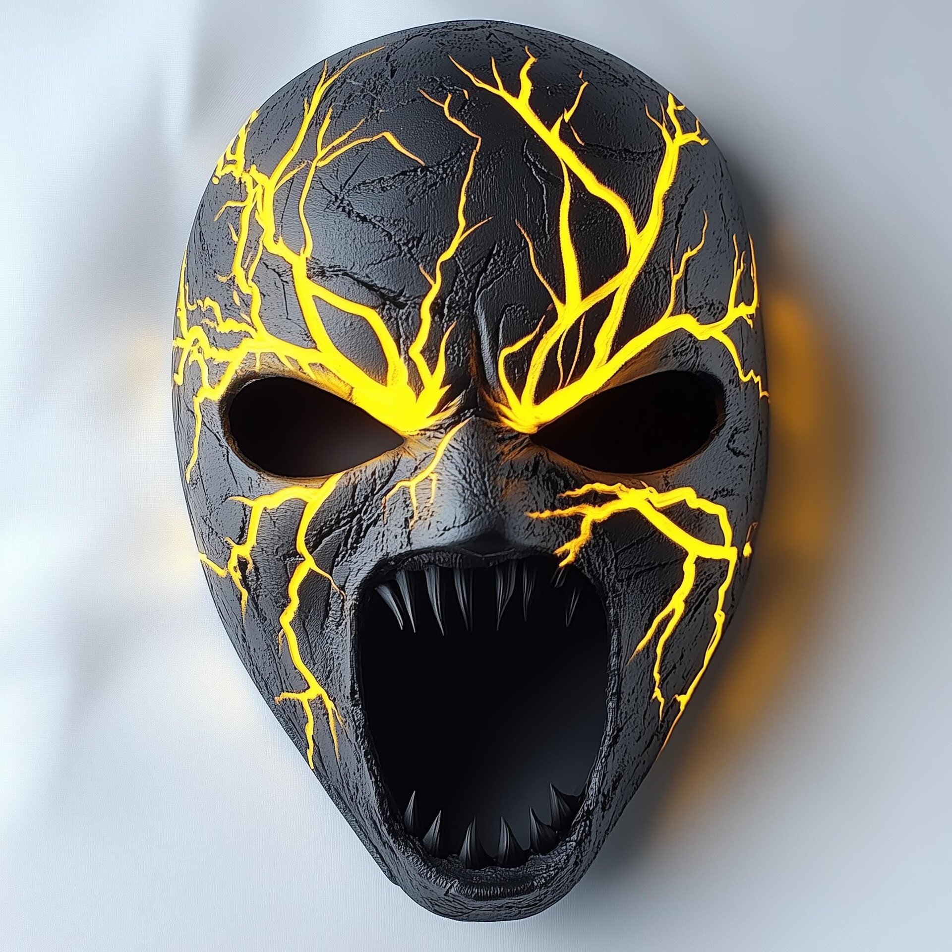 3D Printed Lightning Demon Horror Mask