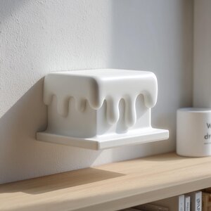 3D Printed Melting Display Wall Shelf