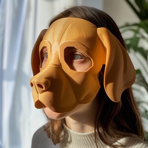 3D Printed Beagle Costume Mask