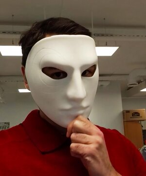 3D Printed Sculpted Full Face Craft Mask