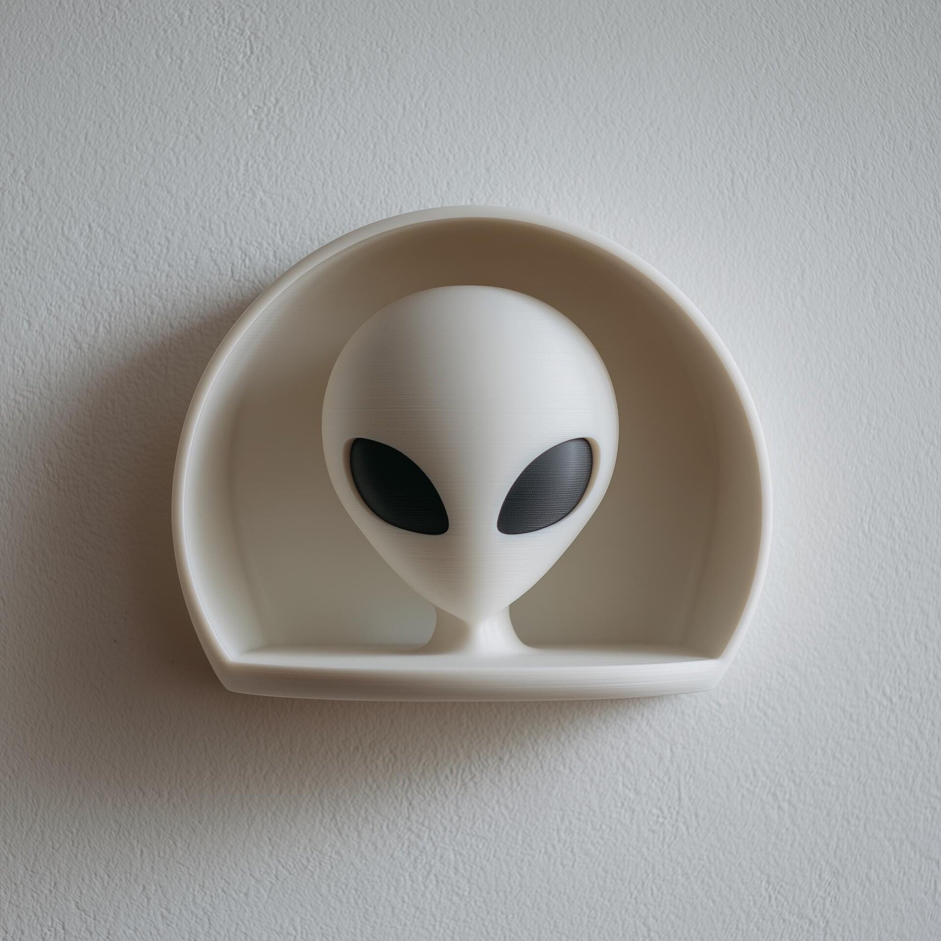 3D Printed Alien Niche Wall Shelf
