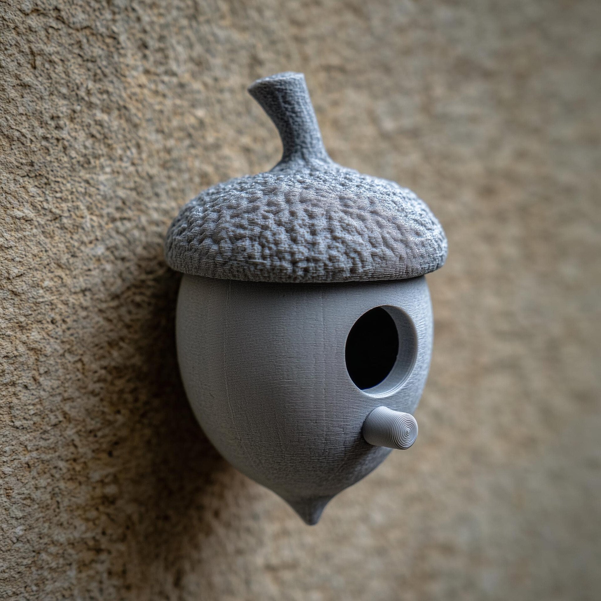 3D Printed Acorn Hidden Storage Birdhouse