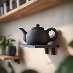 3D Printed Teapot Hidden Storage Shelf