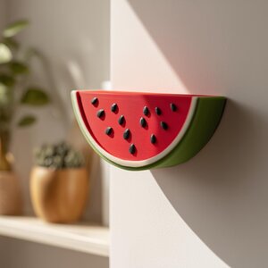 3D Printed Watermelon Wall Shelf