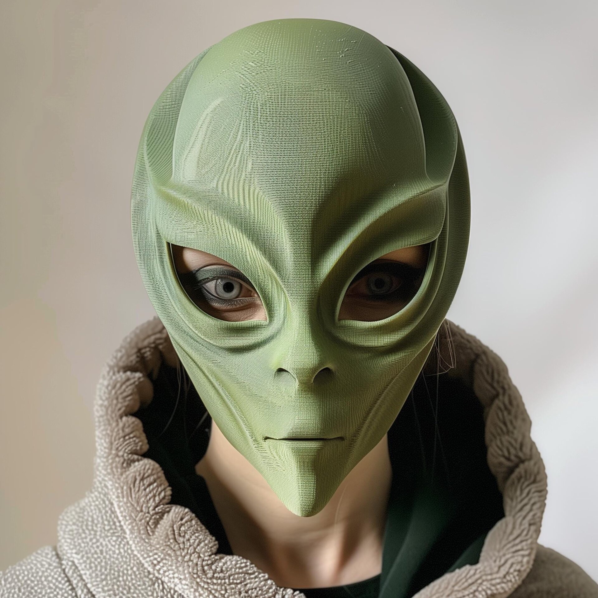 3D Printed Alien Face Costume Mask