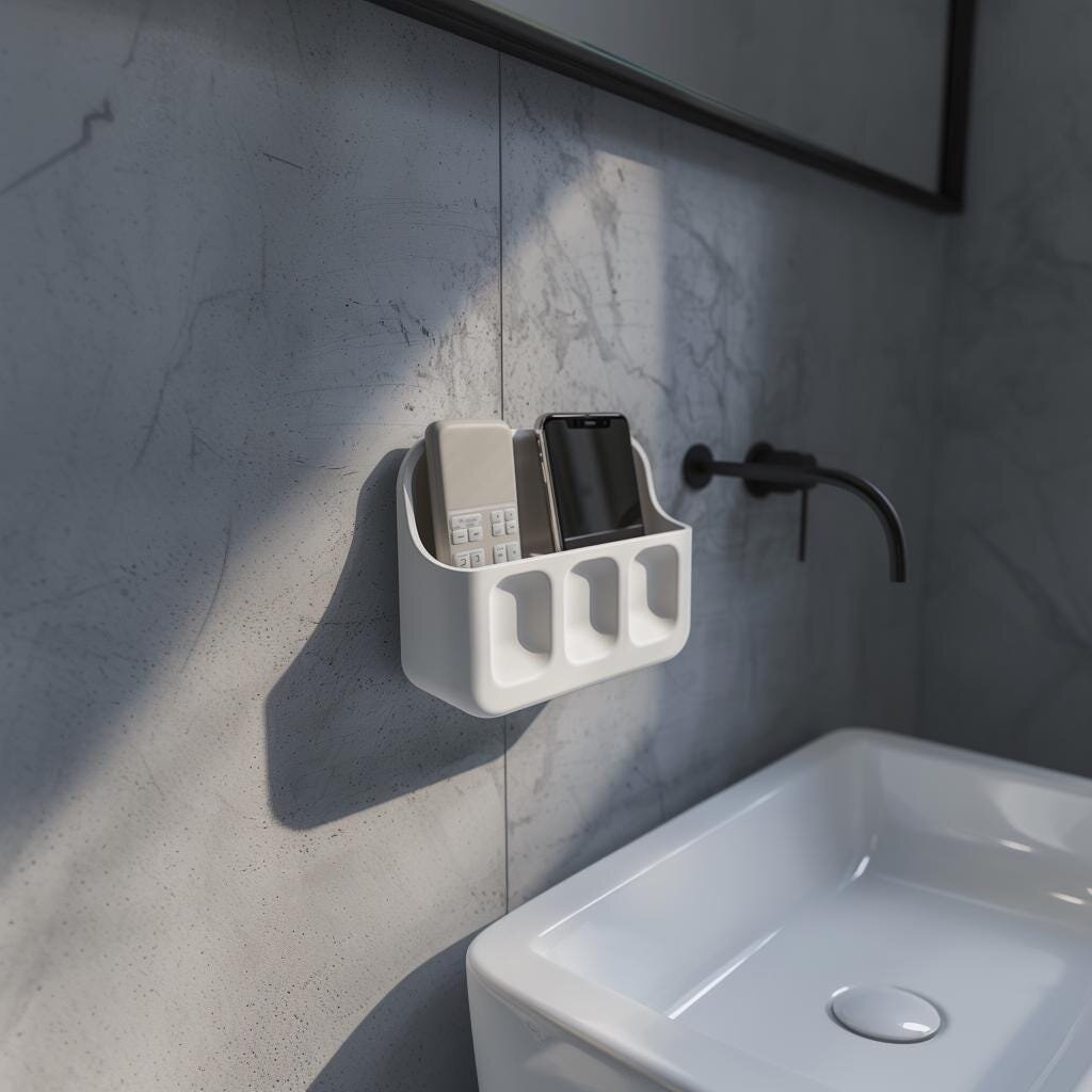 3D Printed Wall Organizer | Phone & Remote Storage