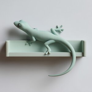 3D Printed Gecko Wall Shelf