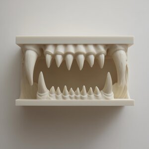 3D Printed Monster Jaw Wall Shelf