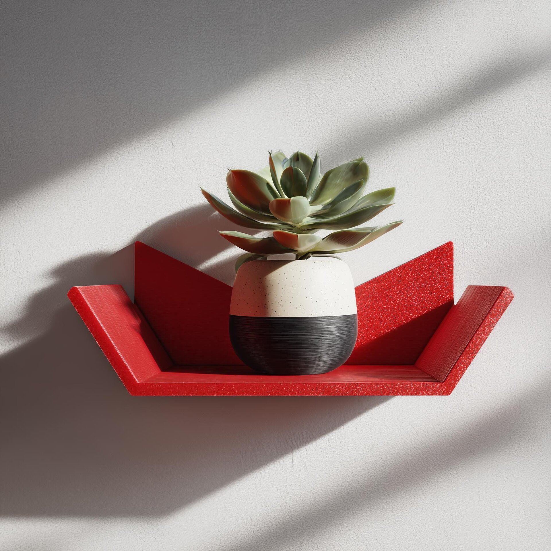 3D Printed Geometric Mini Wall Shelf