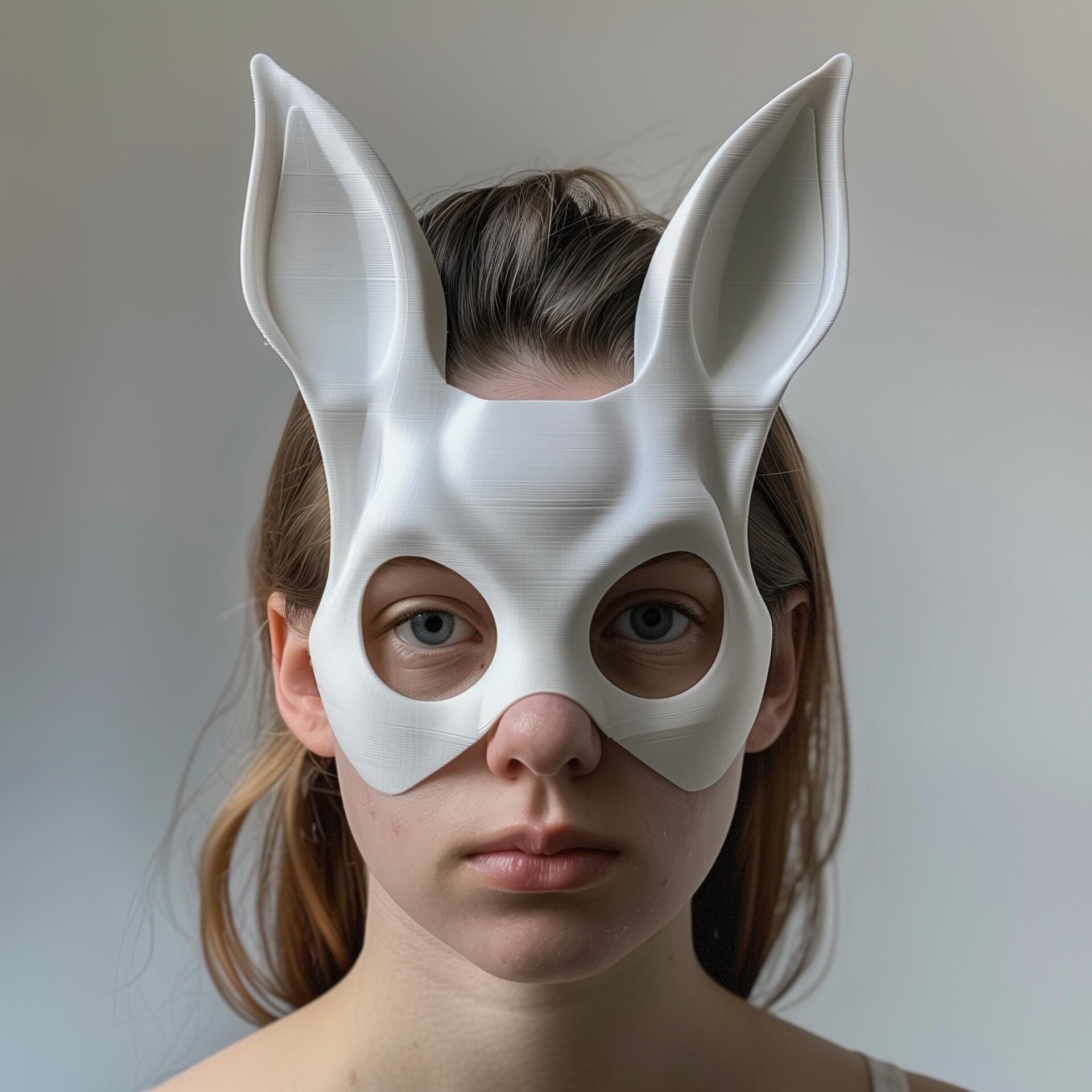 3D Printed Bunny Costume Mask