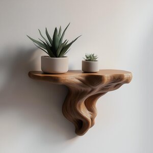 3D Printed Tree Root Wall Shelf