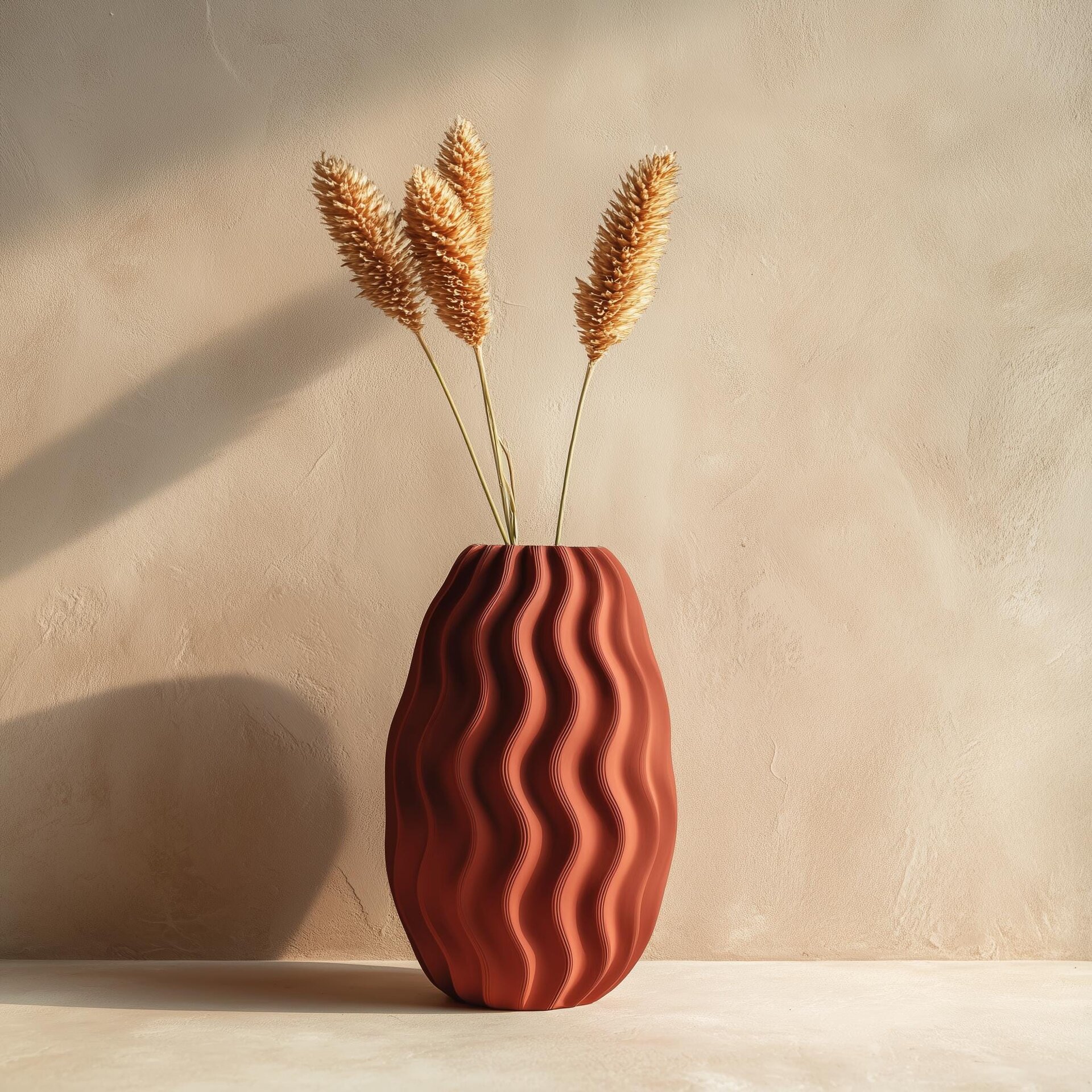 3D Printed Organic Wavy Vase