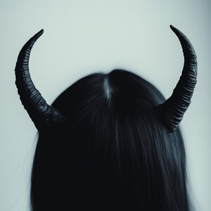 Compact Demon Horns Headband | Subtle 3D Printed Pair