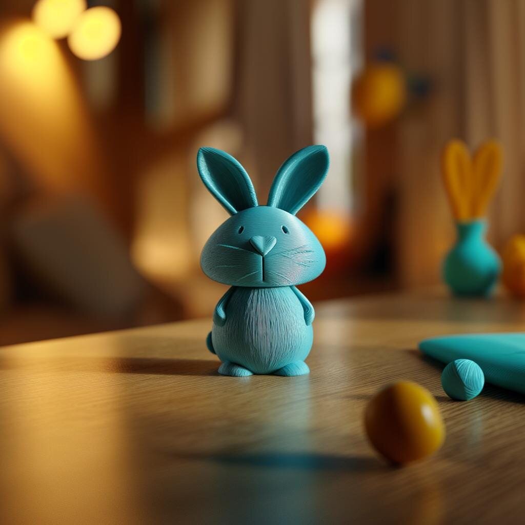 Upright Bunny Memorial Urn | 3D Printed Keepsake