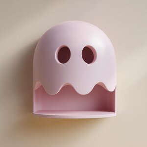 3D Printed Ghost Niche Wall Shelf