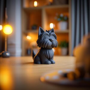 Schnauzer Memorial Urn | 3D Printed Dog Keepsake