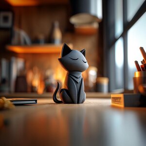 Sleeping Cat Memorial Urn | 3D Printed Keepsake
