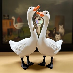 3D Printed Magnetic Goose Key Holder
