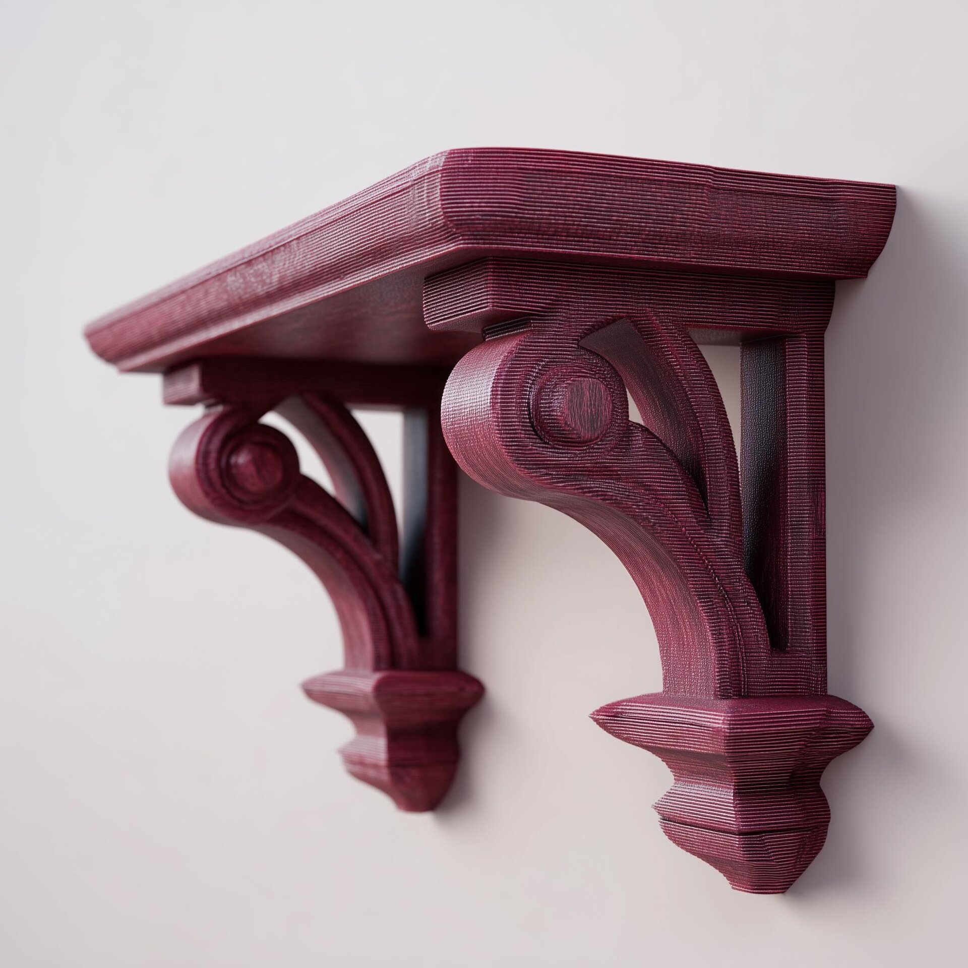 3D Printed Gothic Corbel Wall Shelf