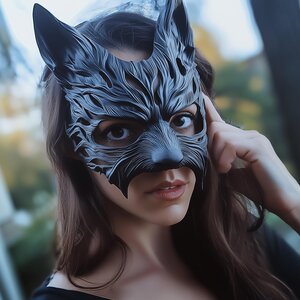 3D Printed Werewolf Mask | Gothic Masquerade Accessory