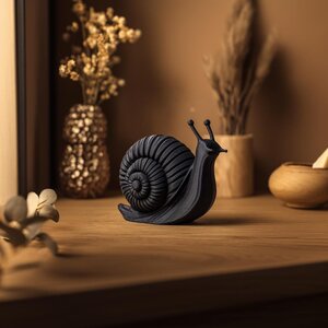 3D Printed Spiral Snail Sculpture