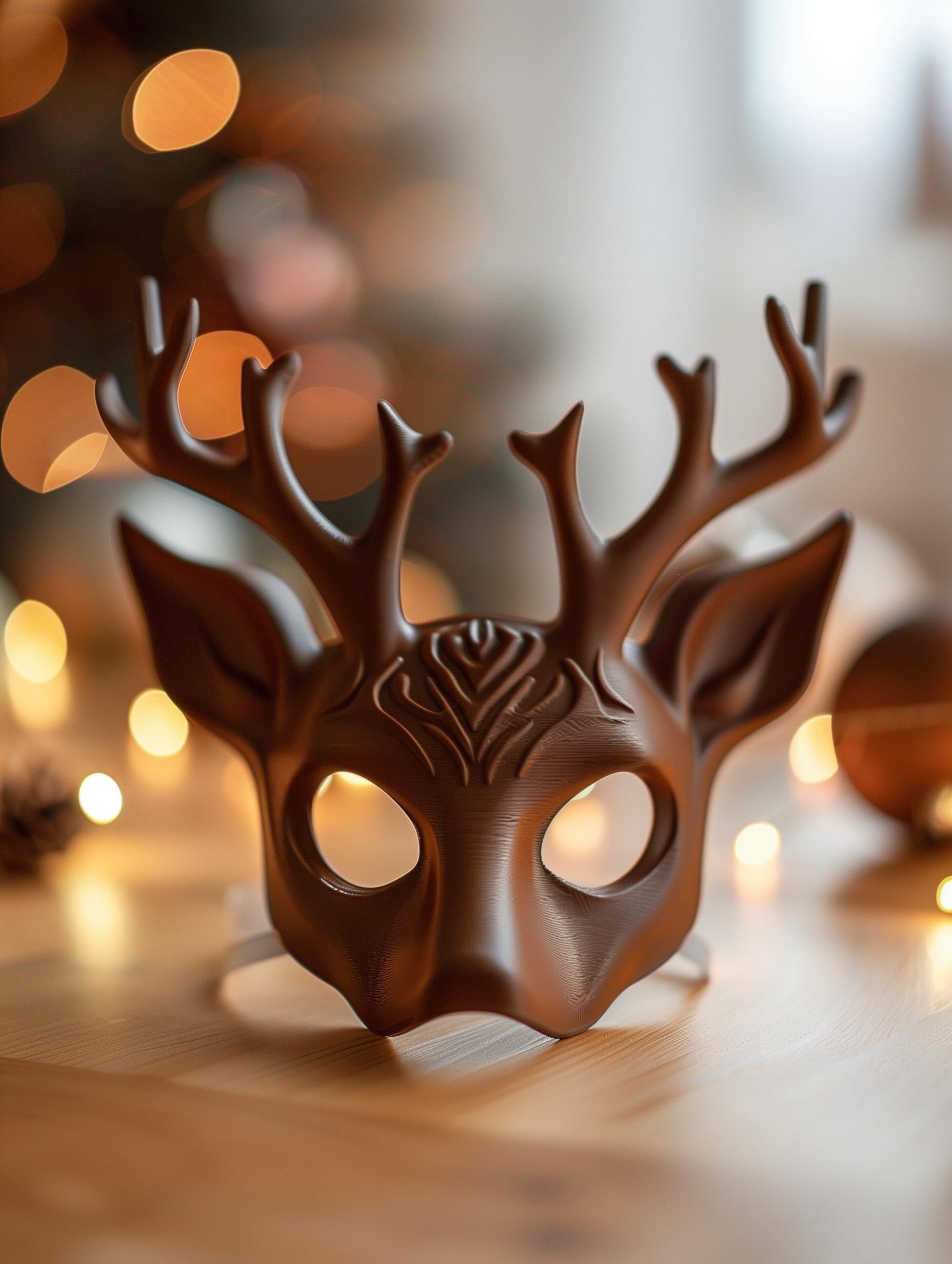 3D Printed Elegant Deer Costume Mask