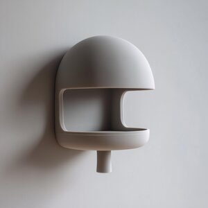 3D Printed Split-Niche Mushroom Wall Shelf
