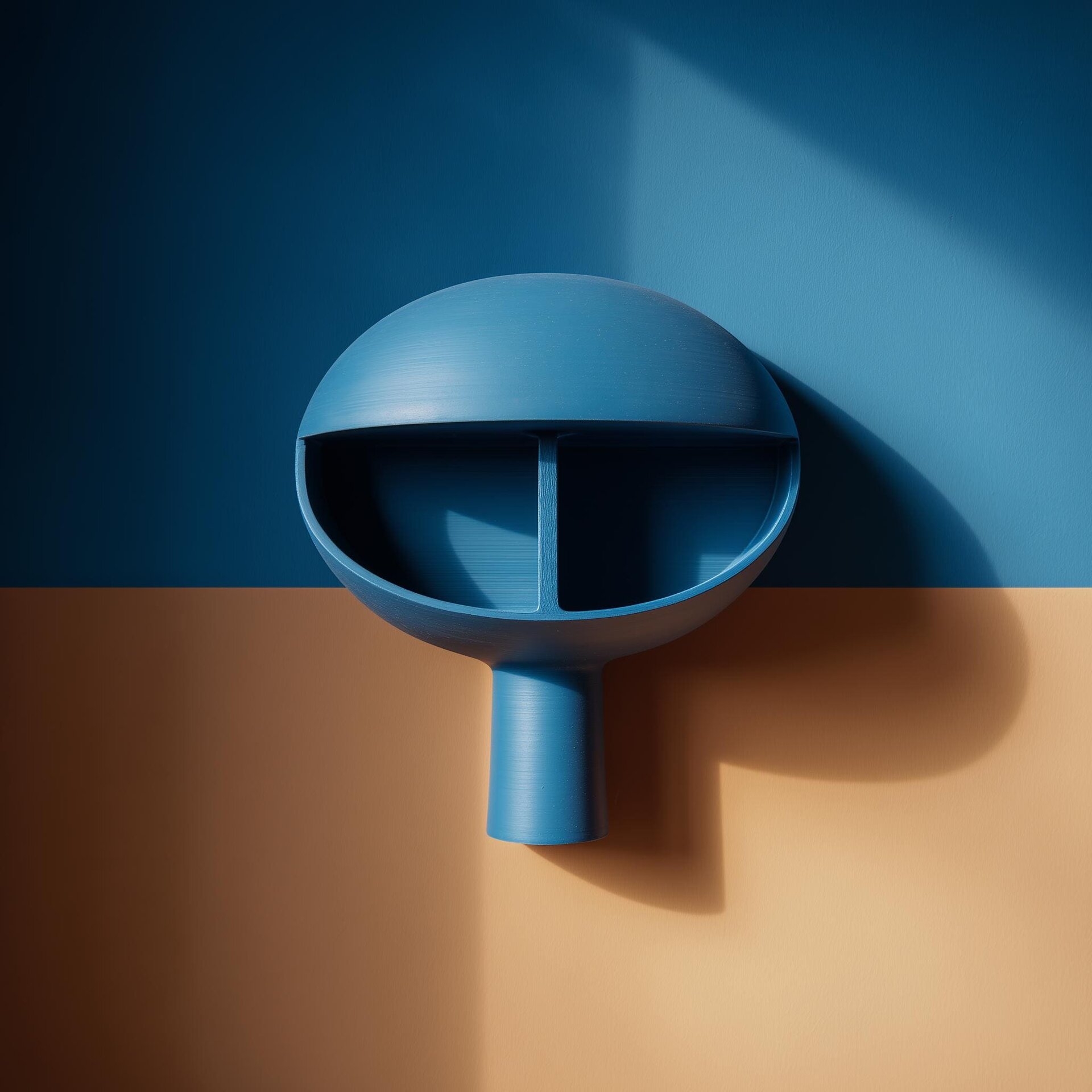 3D Printed Dome Niche Wall Shelf | Twin Display Compartments