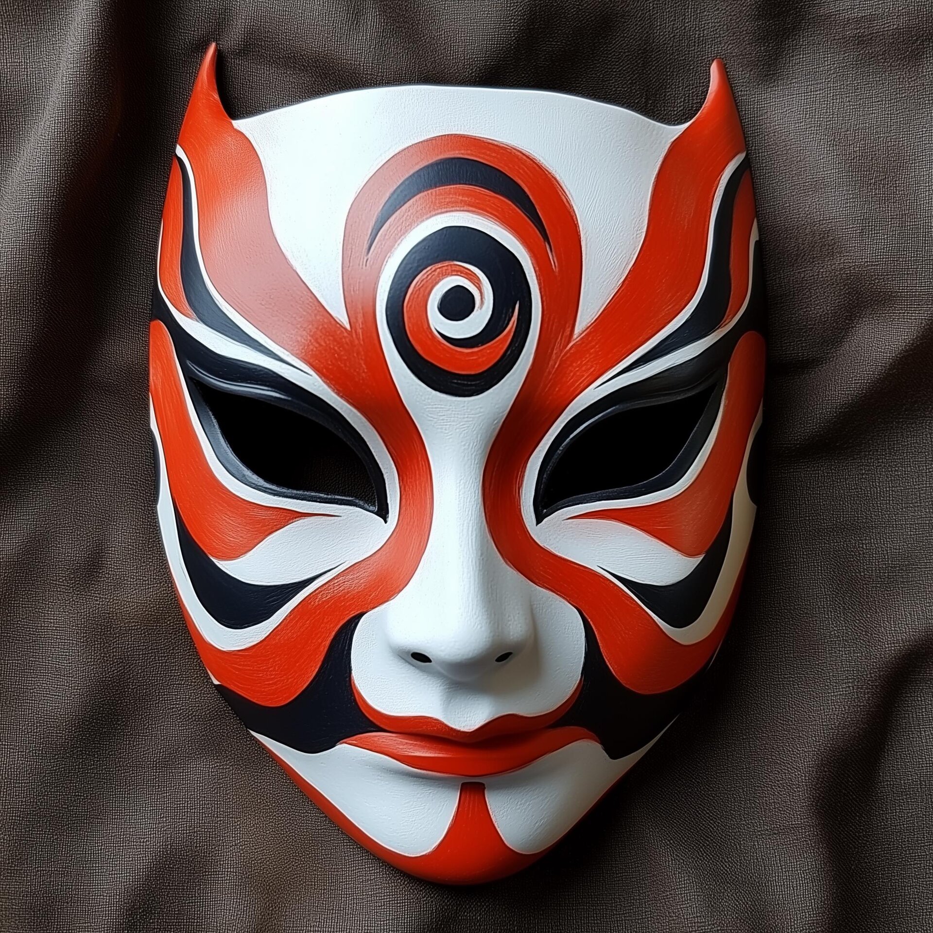 3D Printed Japanese Fox Ninja Mask