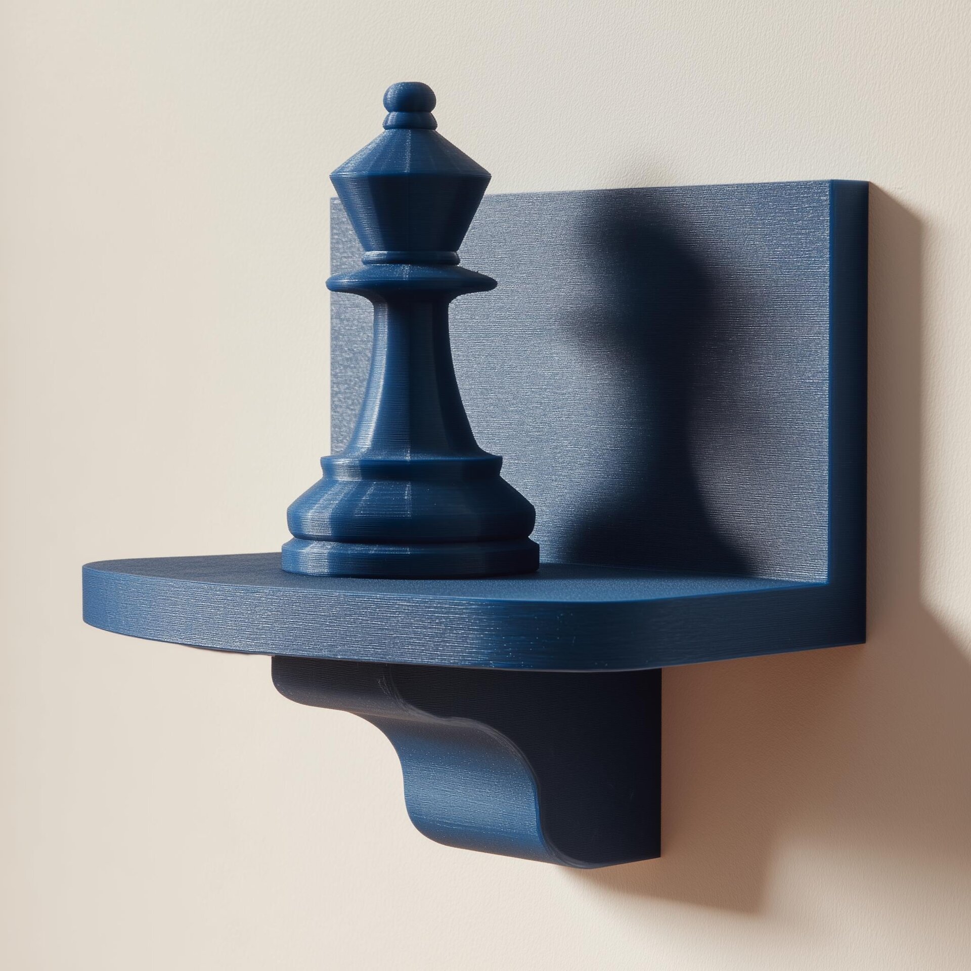 3D Printed Chess Queen Wall Shelf