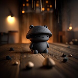 Mushroom Creature Memorial Urn | 3D Printed Keepsake
