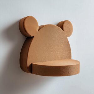 3D Printed Cute Bear Wall Shelf