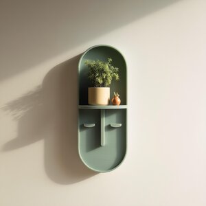 3D Printed Arched Niche Wall Shelf | Minimal Display Alcove