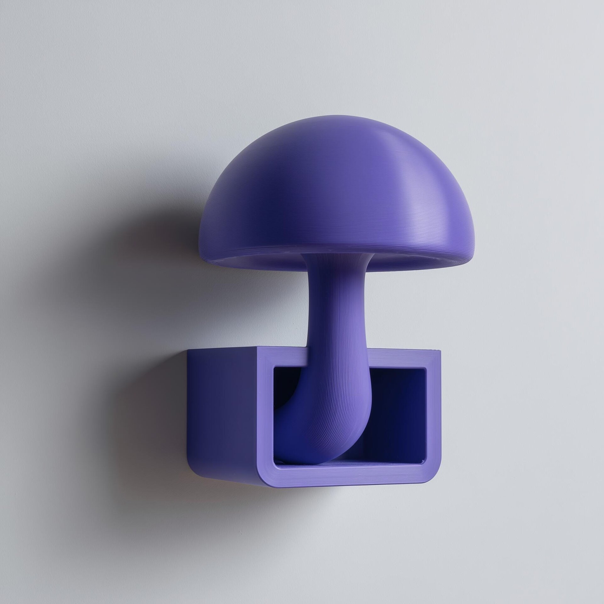 3D Printed Mushroom Cubby Wall Shelf | Toadstool Display