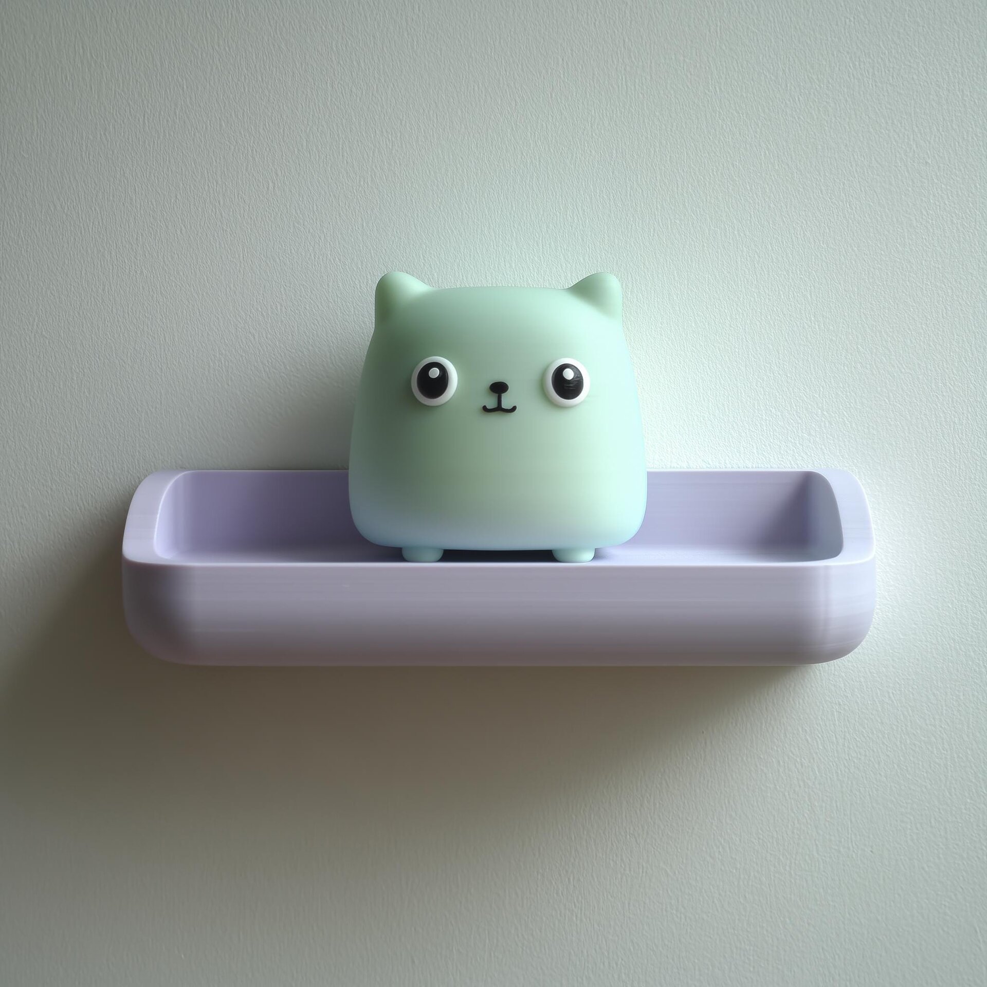 3D Printed Cube Cat Wall Shelf