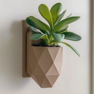 3D Printed Geometric Wall Planter