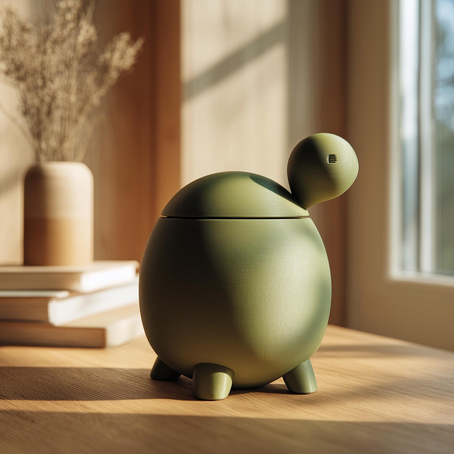 3D Printed Turtle Memorial Urn