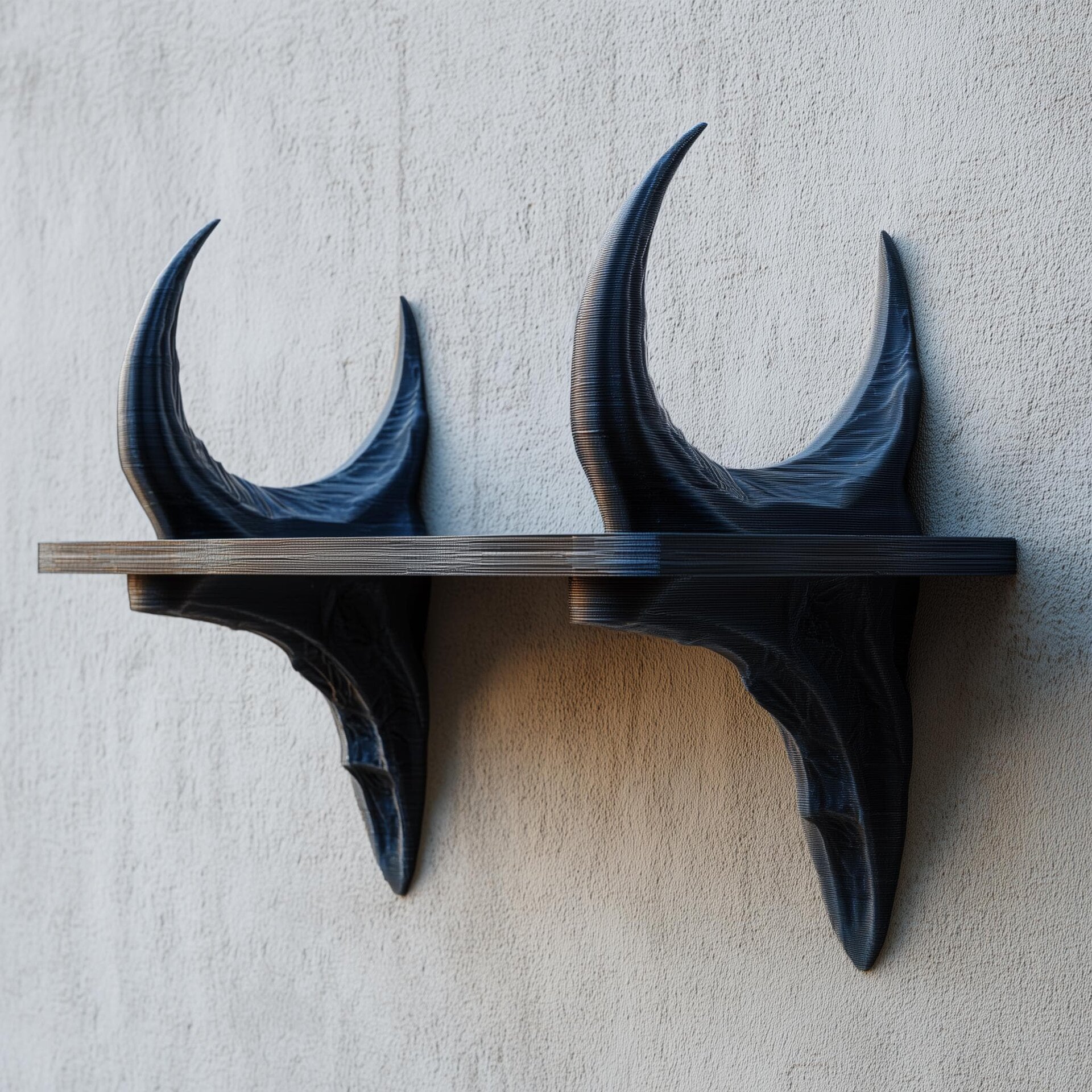 3D Printed Dragon Horn Wall Shelf