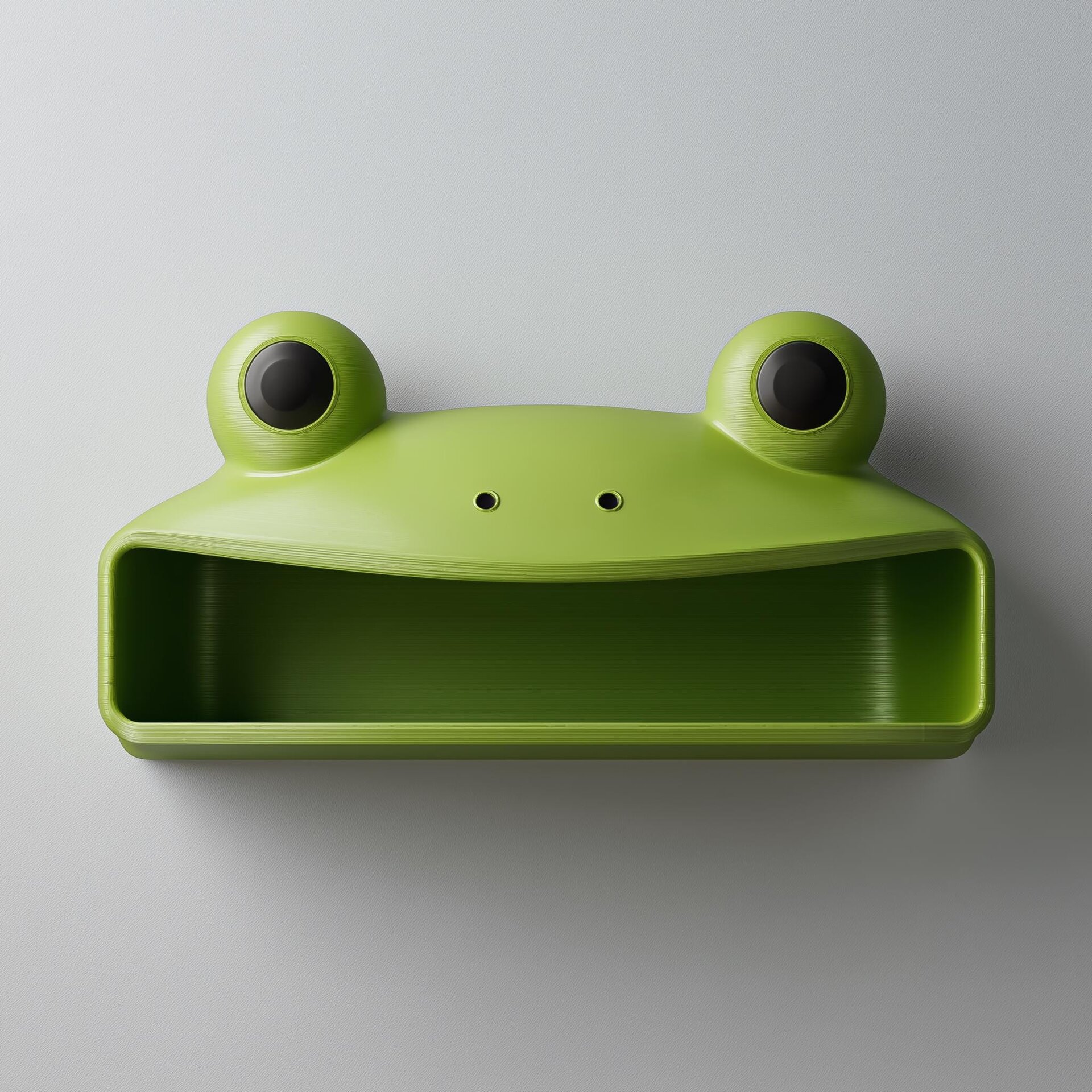 3D Printed Frog Wall Shelf | Character Storage Cubby