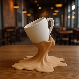3D Printed Spilled Coffee Cup Holder