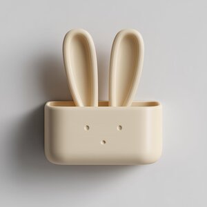 3D Printed Bunny Wall Organizer Shelf