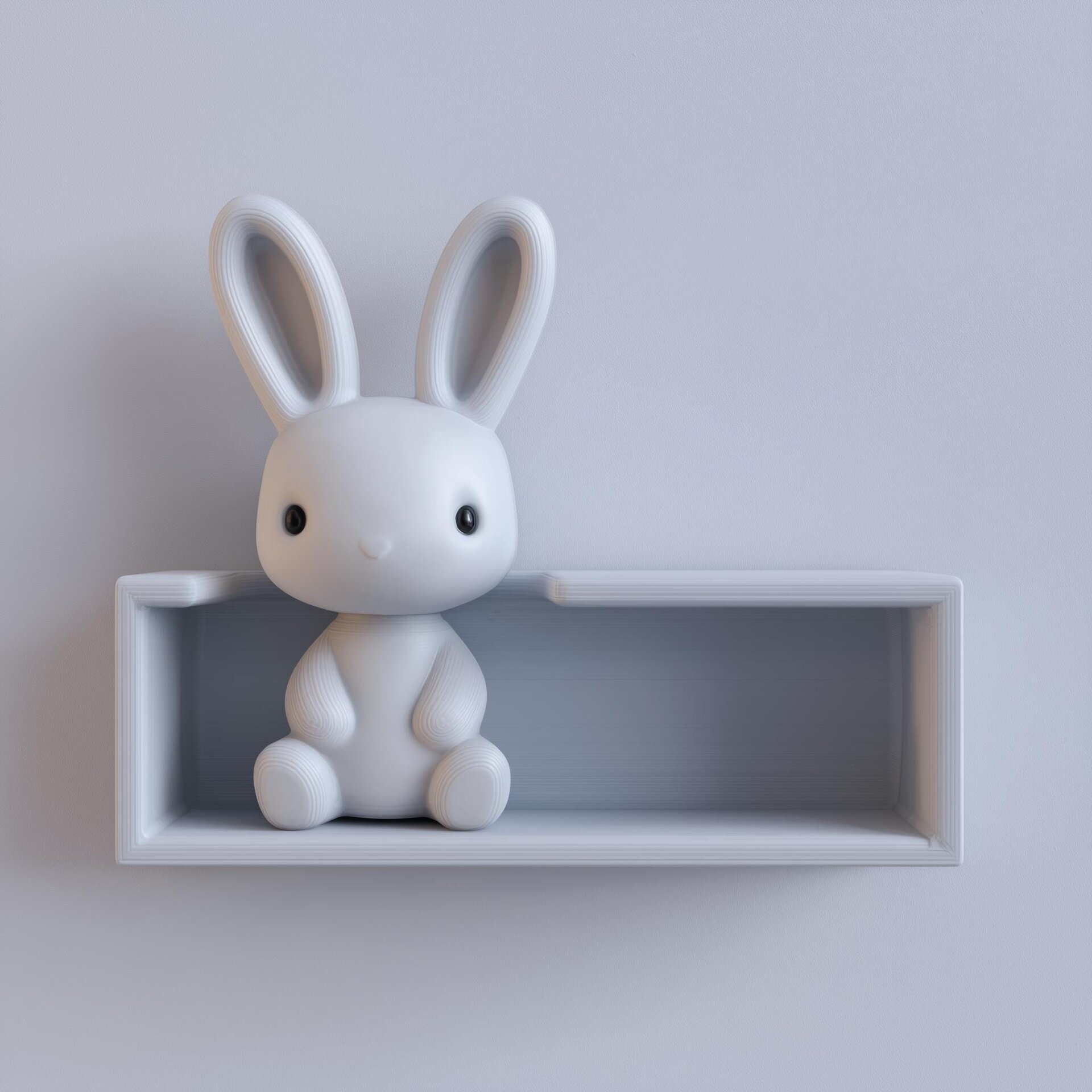 3D Printed Bunny Wall Shelf