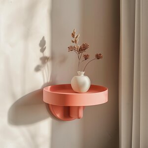 3D Printed Circular Frame Wall Shelf