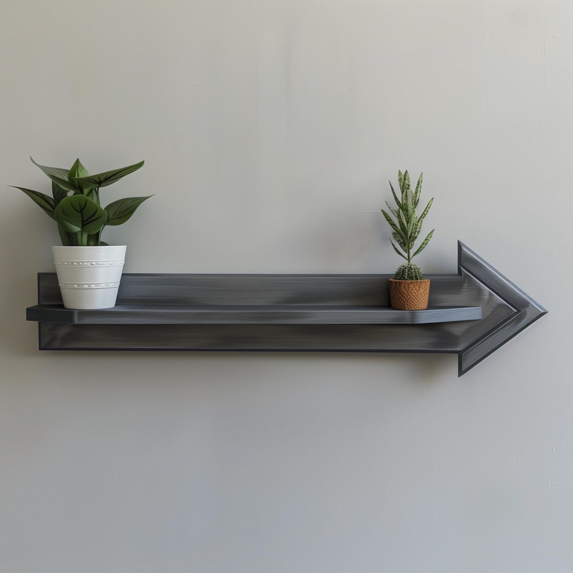 3D Printed Directional Arrow Wall Shelf