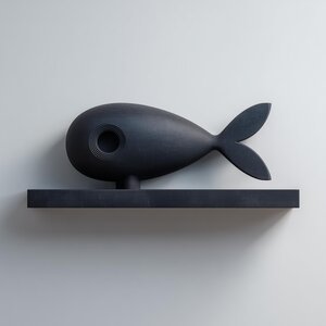 3D Printed Fish Wall Shelf