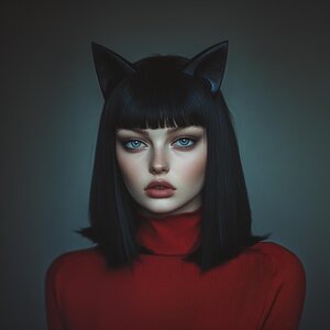 3D Printed Gothic Cat Ears Headband