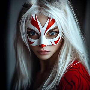 3D Printed Kitsune Half Mask | Fox Spirit Costume Prop