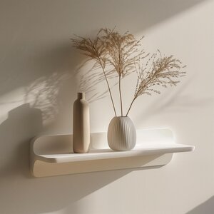 3D Printed Small Wall Shelf | Minimal Floating Display