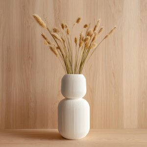 3D Printed Stacked Geometric Vase
