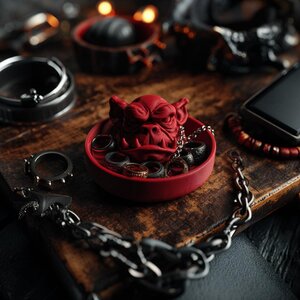 3D Printed Demon Jewelry Organizer | Gothic Valet Tray